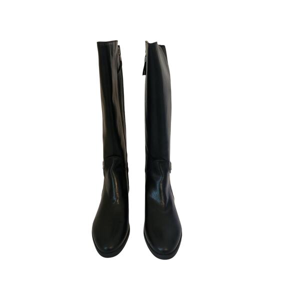 NIB Sam And Libby Percy Regular Calf Knee High Riding Boots Black 9 - Picture 6 of 11